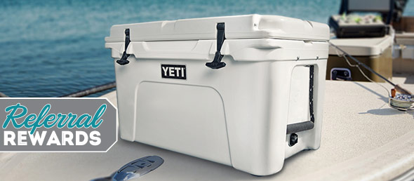 Start the Summer with Referral Rewards and Win a Yeti Cooler!
